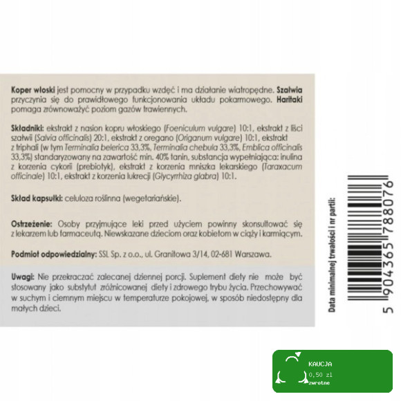 Salino ORZESZKI ZIEMNE SOLONE chrupiąca przekąska 100g x5 = 0,5kg