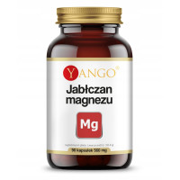 Yango JABŁCZAN MAGNEZU 560mg 90kaps MAGNEZ Wsparcie: UKŁ. NERWOWY ZMĘCZENIE