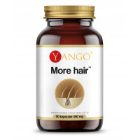 Yango MORE HAIR 90kaps l-cysteina cynk selen biotyna WŁOSY KRÓTKA DATA