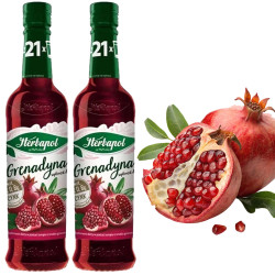 Herbapol SYROP GRENADYNA dodatek do napoju GRANAT 410ml x2 = 0,82L