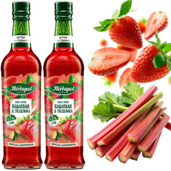 HERBAPOL SYROP SMAKI SŁOŃCA RABARBAR Z TRUSKAWKĄ 420ml 2 = 0,84L