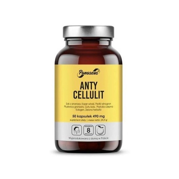 YANGO Panaseus ANTY CELLULIT 490mg wsparcie REDUKCJA CELLULITU 50k