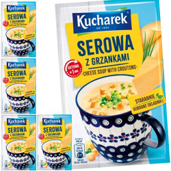 Kucharek ZUPA SEROWA Z GRZANKAMI  GOTOWA W 1 MINUTĘ serowa 17g x5 = 85g