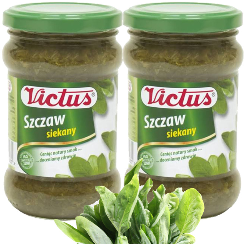 SZCZAW VICTUS SIEKANY słoik zupa szczawiowa szczaw 300g x2 = 0,6kg