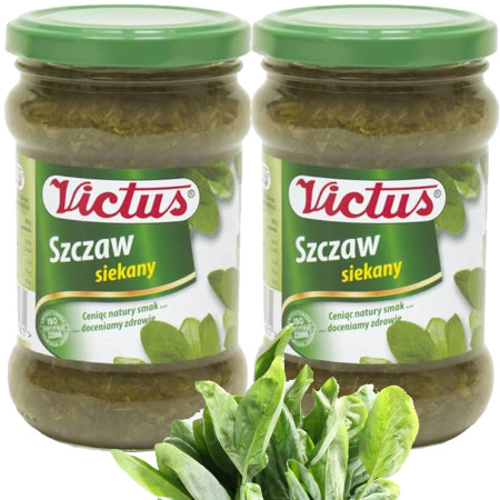 SZCZAW VICTUS SIEKANY słoik zupa szczawiowa szczaw 300g x2 = 0,6kg