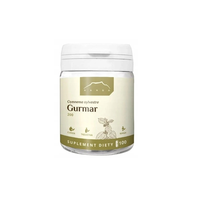 Nanga GURMAR 200mg wsparcie ODCHUDZANIE POZIOM CUKRU 100 kapsułek x