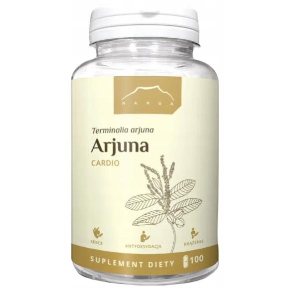 Nanga ARJUNA CARDIO TERMINALIA ARJUNA SERCE CIŚNIENIE 100 KAPSUŁEK X 500MG