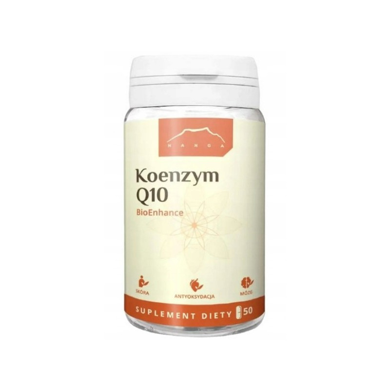 Nanga KOENZYM Q10 BioEnhance 600mg 50kaps wsparcie ENERGIA ZDROWA SKÓRA 