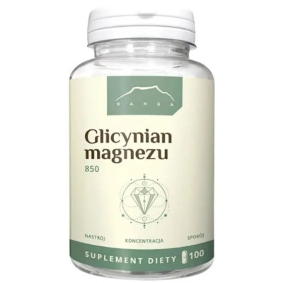 Nanga GLICYNIAN MAGNEZU 850mg 100kaps wsparcie UKŁAD NERWOWY 