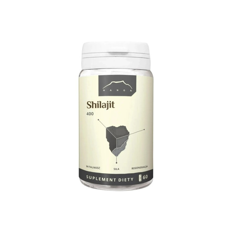 Nanga SHILAJIT Mumio 400mg 60 kapsułek wsparcie WITALNOŚĆ ENERGIA 