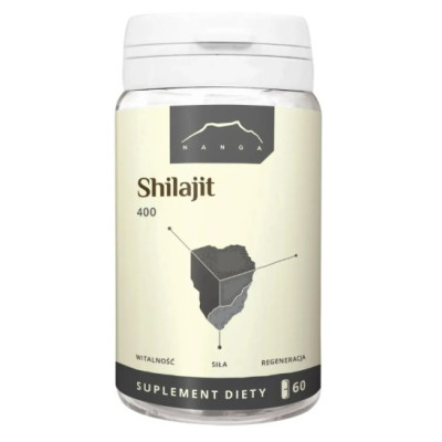Nanga SHILAJIT Mumio 400mg 60 kapsułek wsparcie WITALNOŚĆ ENERGIA 