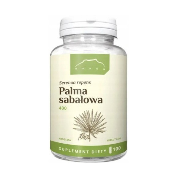 Nanga PALMA SABAŁOWA 400mg 100 kapsułek wsparcie PROSTATA HIRSUTYZM