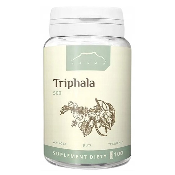 Nanga TRIPHALA 500mg 100kaps wsparcie ZDROWIE JELIT WĄTROBA ODPORNOŚĆ