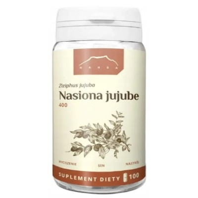 Nanga Nasiona JUJUBE EKSTRAKT wsparcie SEN REGENERACJA MÓZGU 100 KAPSUŁEK 