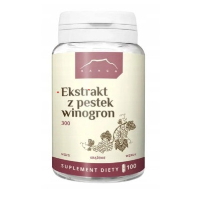 Nanga EKSTRAKT Z PESTEK WINOGRON OPC 300mg 100 kaspułek 