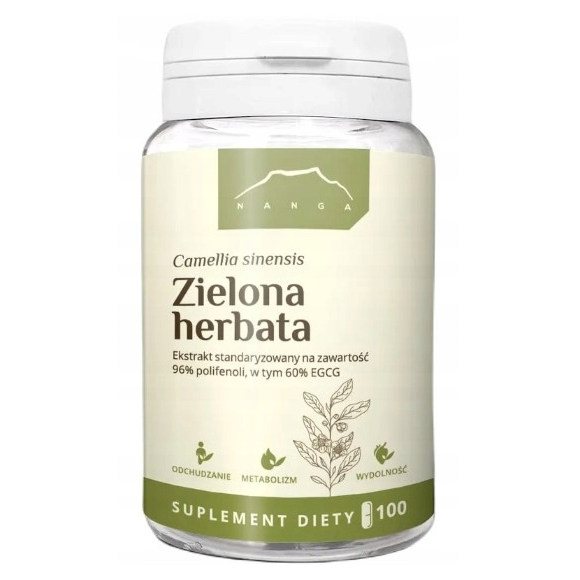 Nanga ZIELONA HERBATA ekstrakt 400mg 100 kapsułek 