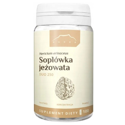 Nanga SOPLÓWKA JEŻOWATA DUO 250mg 100 kapsułek