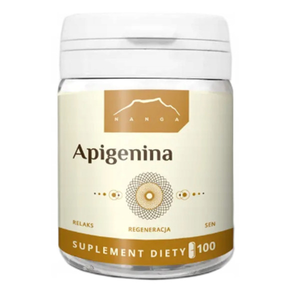 Nanga APIGENINA 100mg EKSTRAKT Z RUMIANKU POSP. 100kaps wsparcie RELAKS SEN