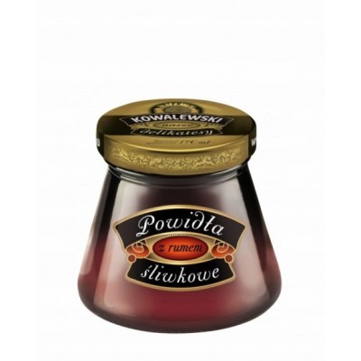 Kowalewski POWIDŁA ŚLIWKOWE Z RUMEM 170ml 180g słoik