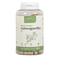 NANGA ASHWAGANDHA 400MG 200 kaps wsparcie UKŁAD NERWOWY STRES KRÓTKA DATA