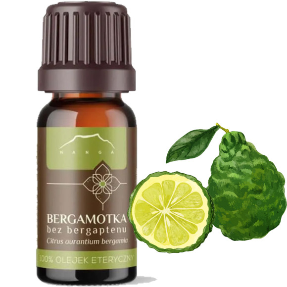 NANGA NATURALNY OLEJEK ETERYCZNY BERGAMOTKA bez BERGAPTENU bergamotowy 10ml