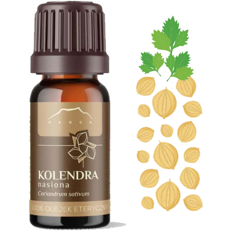 NANGA NATURALNY OLEJEK ETERYCZNY 100% KOLENDRA NASIONA KOLENDROWY 10ml