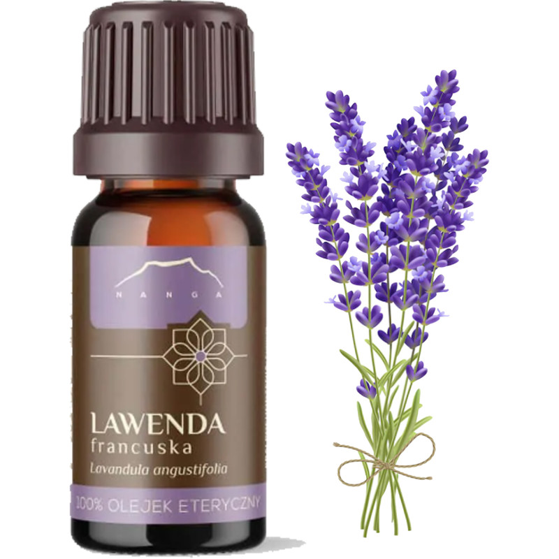 NANGA NATURALNY OLEJEK ETERYCZNY LAWENDA FRANCUSKA LAWENDOWY lawenda 10ml