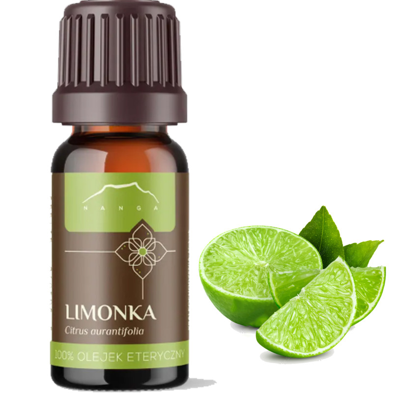 NANGA NATURALNY OLEJEK ETERYCZNY 100% LIMONKA LIMONKOWY 10ml samopoczucie