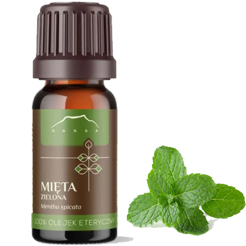 NANGA OLEJEK ETERYCZNY 100% MIĘTA ZIELONA MIĘTOWY 10ml inhalacje masaż