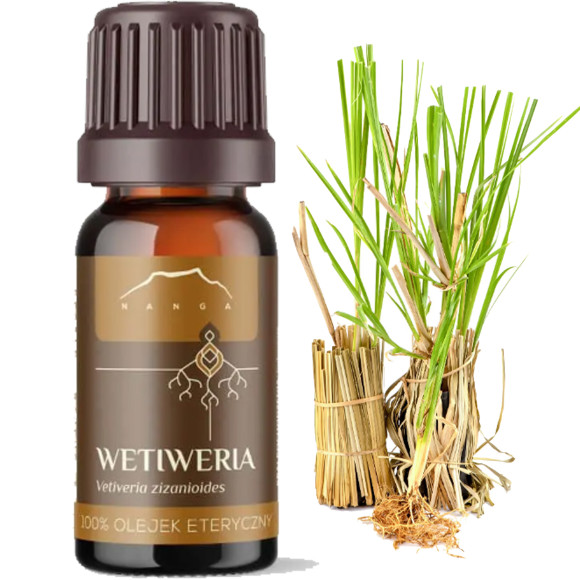 NANGA NATURALNY OLEJEK ETERYCZNY 100% WETIWERIA WETIWEROWY 7ml samopoczucie
