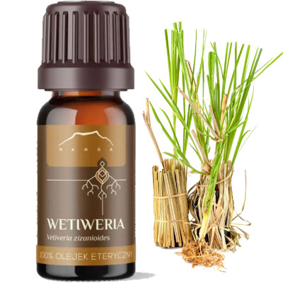 NANGA NATURALNY OLEJEK ETERYCZNY 100% WETIWERIA WETIWEROWY 7ml samopoczucie