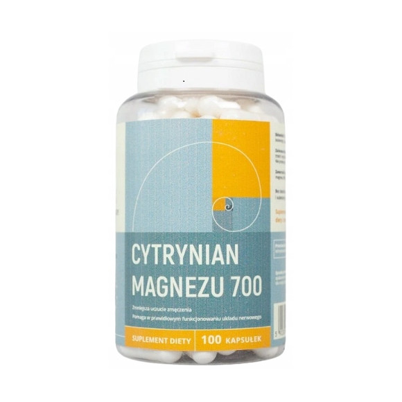 NANGA CYTRYNIAN MAGNEZU MAGNEZ 700mg 100kaps  pomoc STRES NERWY REGENERACJA
