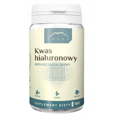 NANGA KWAS HIALURONOWY Wielkocząsteczkowy 200mg 100k wsparcie SKÓRA STAWY