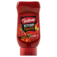 Pudliszki KETCHUP OGNISTY ostry pikantny bez konserwantów 480G