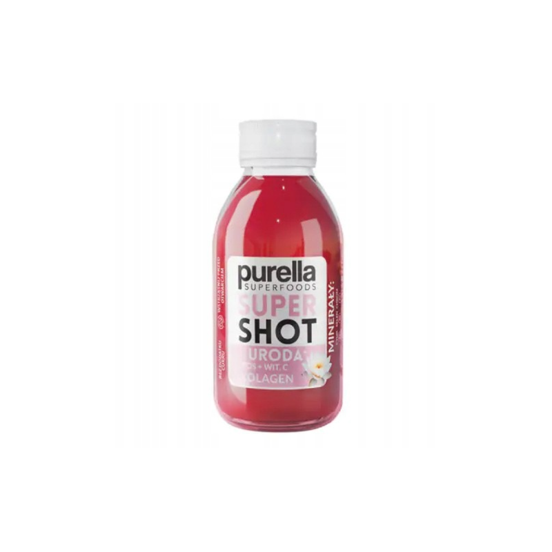 Purella SUPERFOODS SUPERSHOT URODA Lotos + Witamina C + Kolagen 100 ML