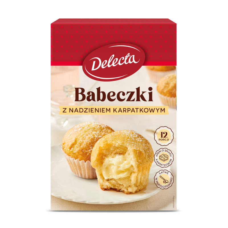 Delecta BABECZKI Z NADZIENIEM KARPATKOWYM mieszanka na 12 porcji 320g 