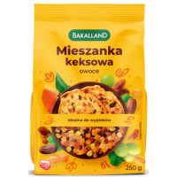 Bakalland MIESZANKA KEKSOWA owoce IDEALNE DO WYPIEKÓW 250G