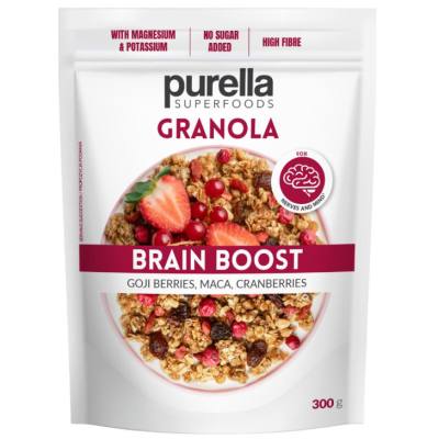 Purella SUPER GRANOLA BRAIN BOOST jagody i żurawina 300g
