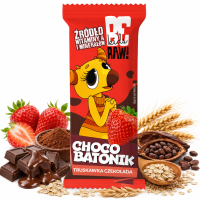 BeRaw Kids CHOCO BATONIK Truskawka Czekolada 25g