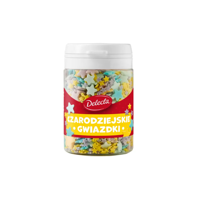 Delecta CZARODZIEJSKIE GWIAZDKI posypka dekoracje do ciast 48G