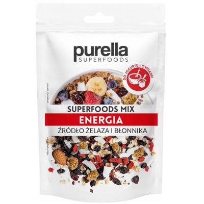 Purella SUPERFOODS MIX ENERGIA 80g dodatek do jogurtu i owsianki 