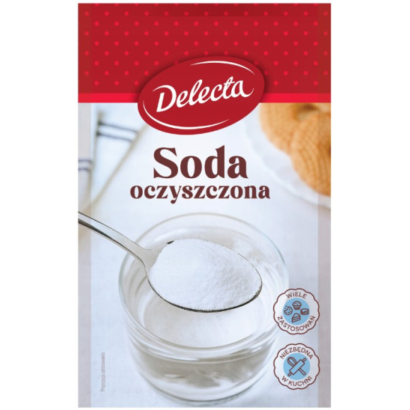 DELECTA SODA OCZYSZCZONA 70g idealna do pieczenia czyszczenia
