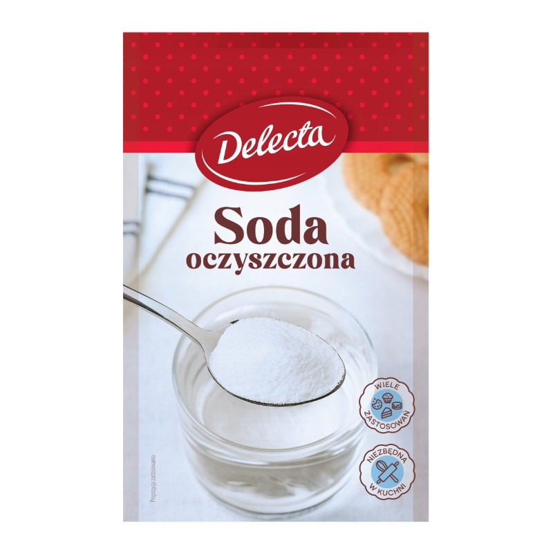 DELECTA SODA OCZYSZCZONA 70g idealna do pieczenia czyszczenia