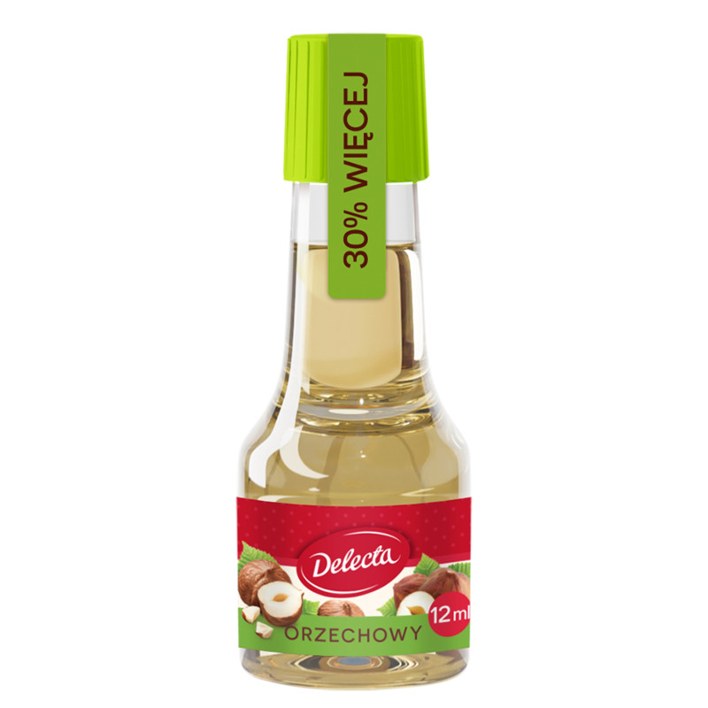 Delecta AROMAT ORZECHOWY DO CIASTA 12ml na 2,5kg ciasta ORZECH