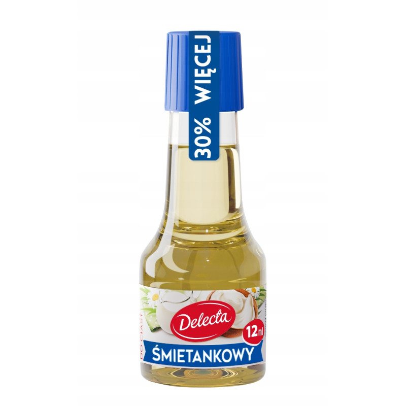 Delecta AROMAT ŚMIETANKOWY DO CIASTA 12ml na 2,5KG ciasta