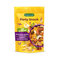 Bakalland PARTY SNACK SÓL I OLIWKI MIX orzechów i kukurydz 170g KRÓTKA DATA