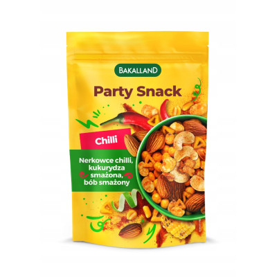 Bakalland PARTY SNACK MIESZANKA CHILI Nerkowce Bób Smażony 170g 