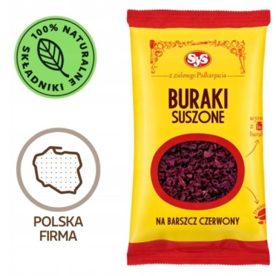 Sys BURAK BURAKI SUSZONE 100% - na barszcz czerwony 100g