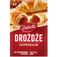 DELECTA DROŻDŻE INSTANT SUSZONE 8g 1szt.