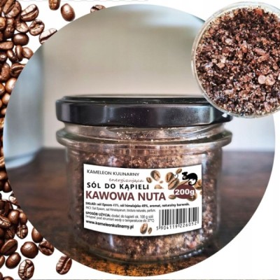 KAMELEON sól do kąpieli KAWOWA 200g (słoik mały)